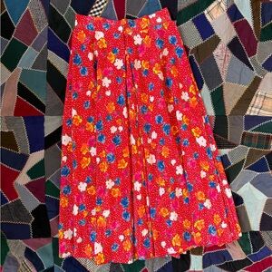 Simon Chang Vibrant Floral Skirt